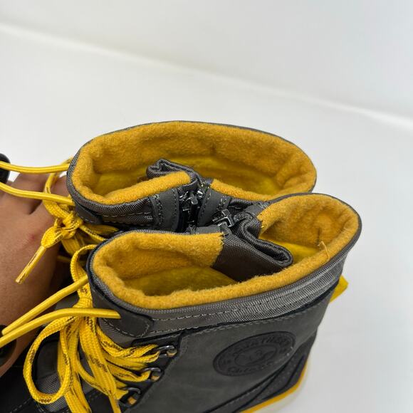 Santana Canada Torino Womens Size 6M Gray Yellow Warm Winter Boots - Picture 9 of 12